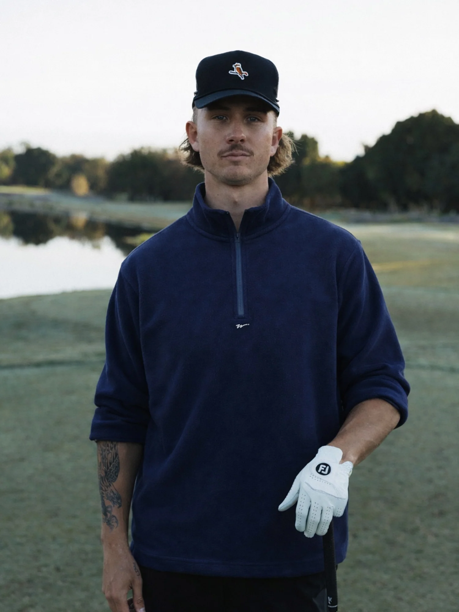 Par-Tec Quarter Zip Pullover Navy - Image 4