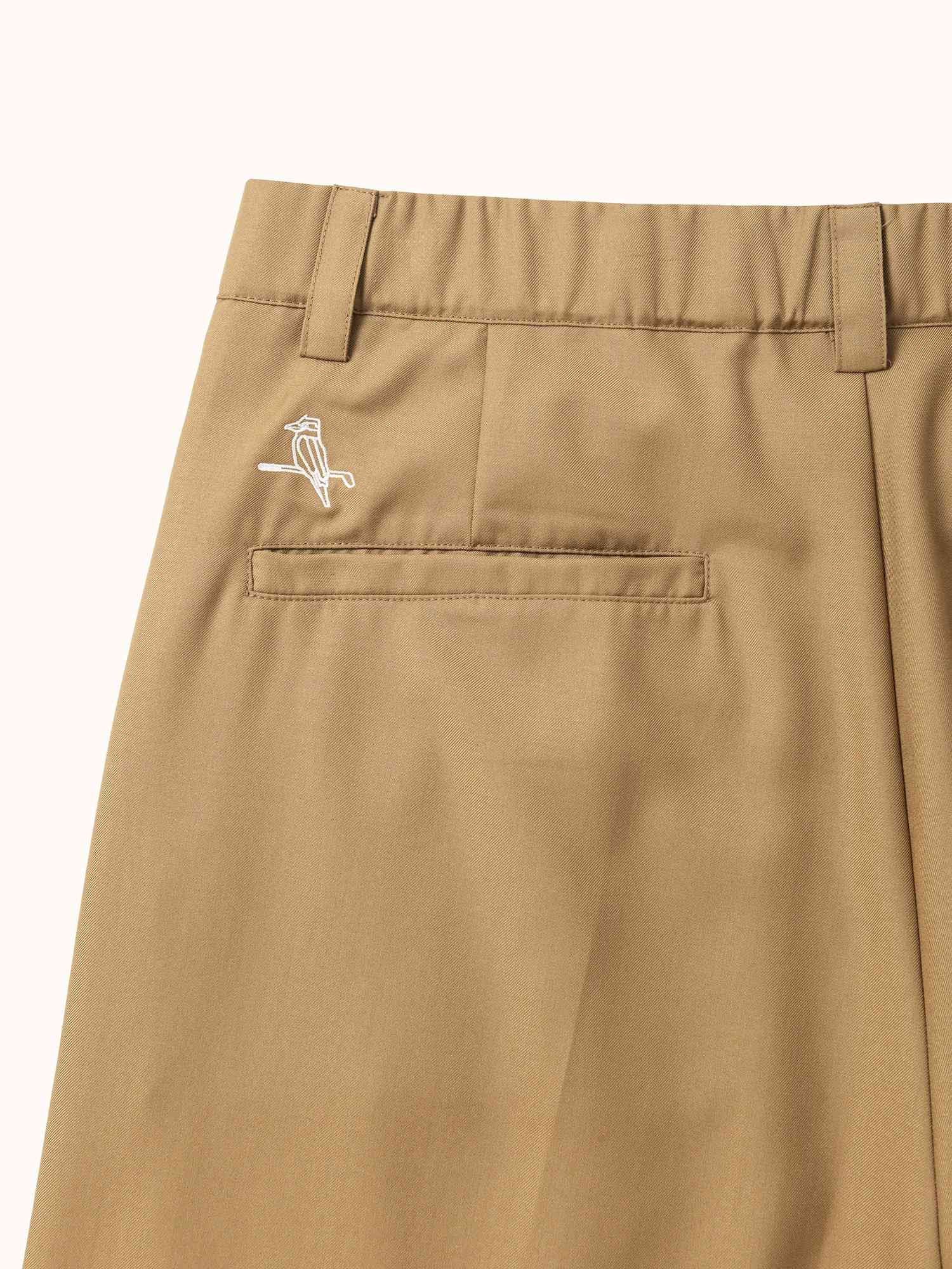 Pleated Easy Pant Dark Tan - Image 9