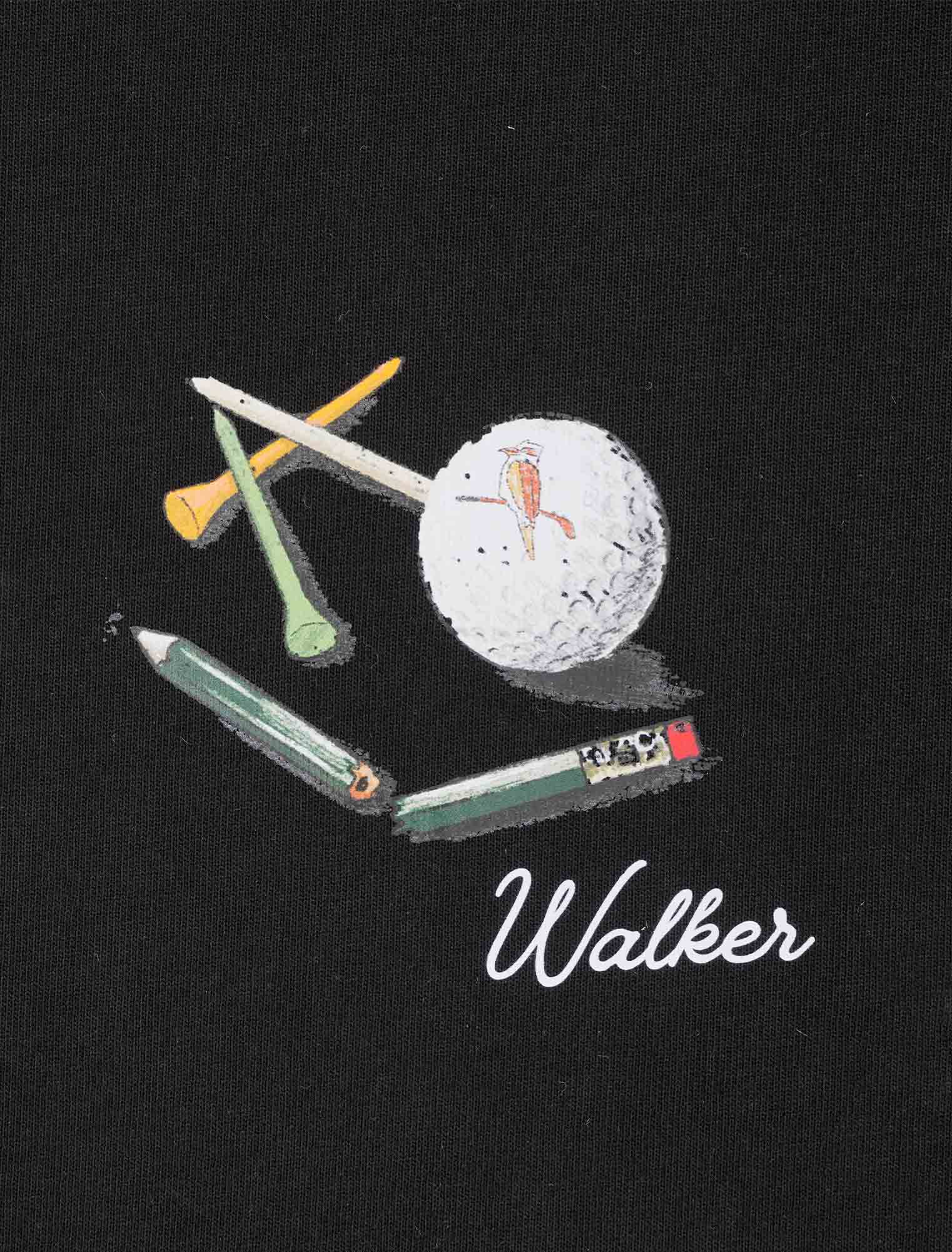 Post Round T-Shirt Black - Image 5