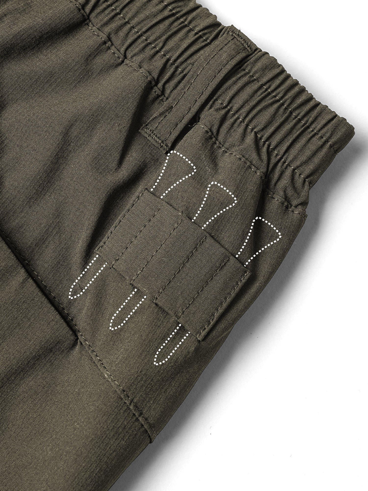 Stasher Shorts Olive - Image 3
