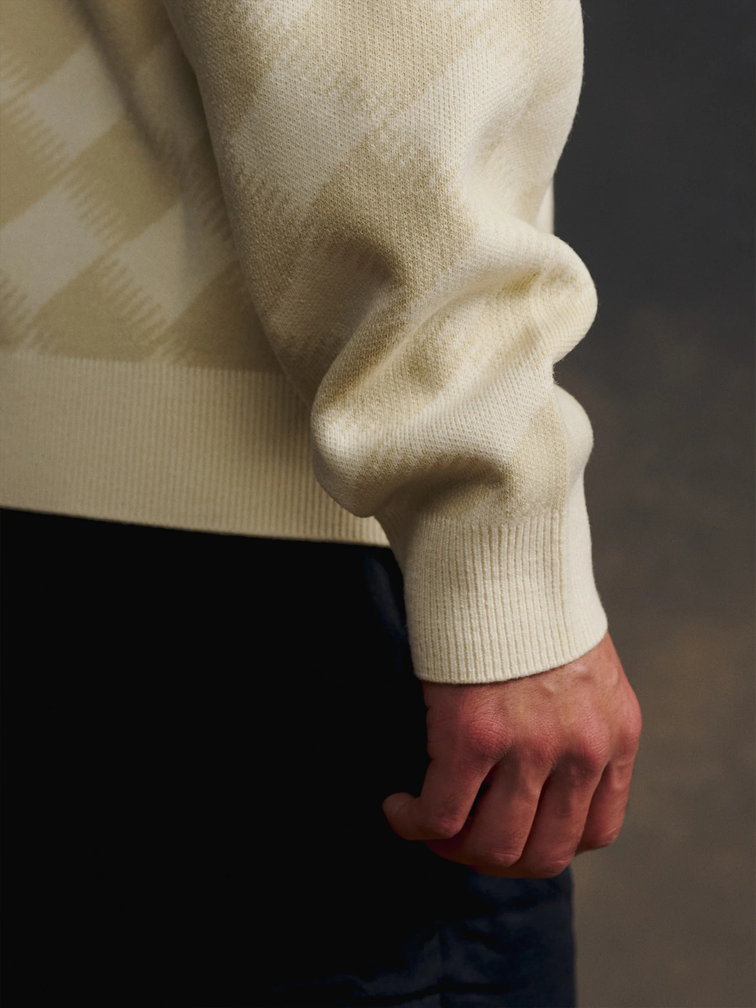 Gold Label Turncheck LS Polo Ivory - Image 5