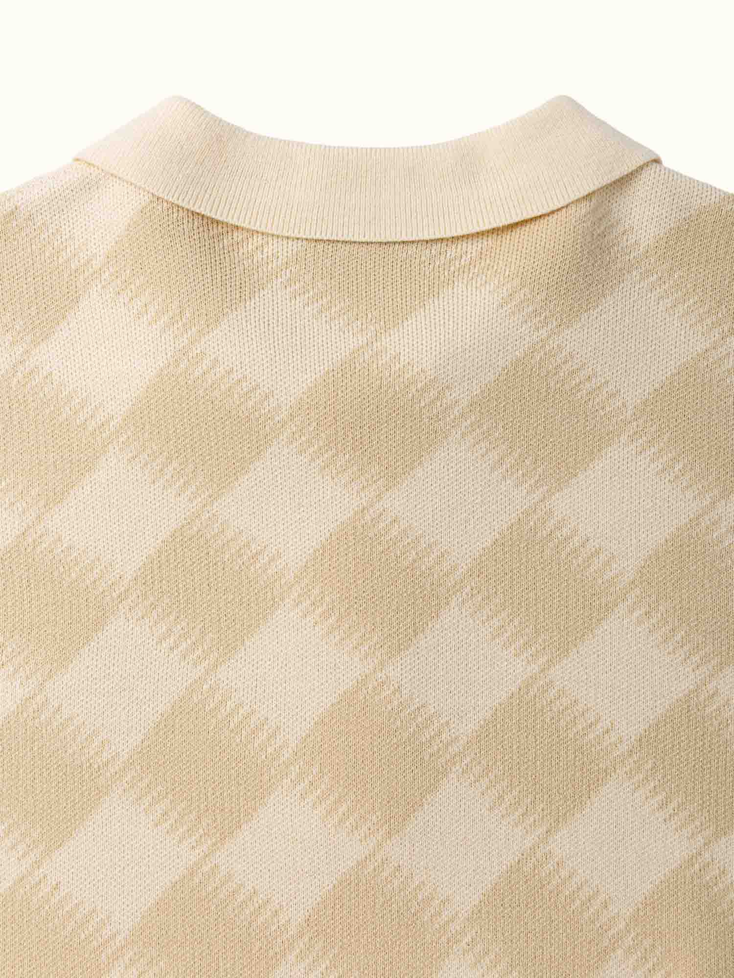 Gold Label Turncheck LS Polo Ivory - Image 8
