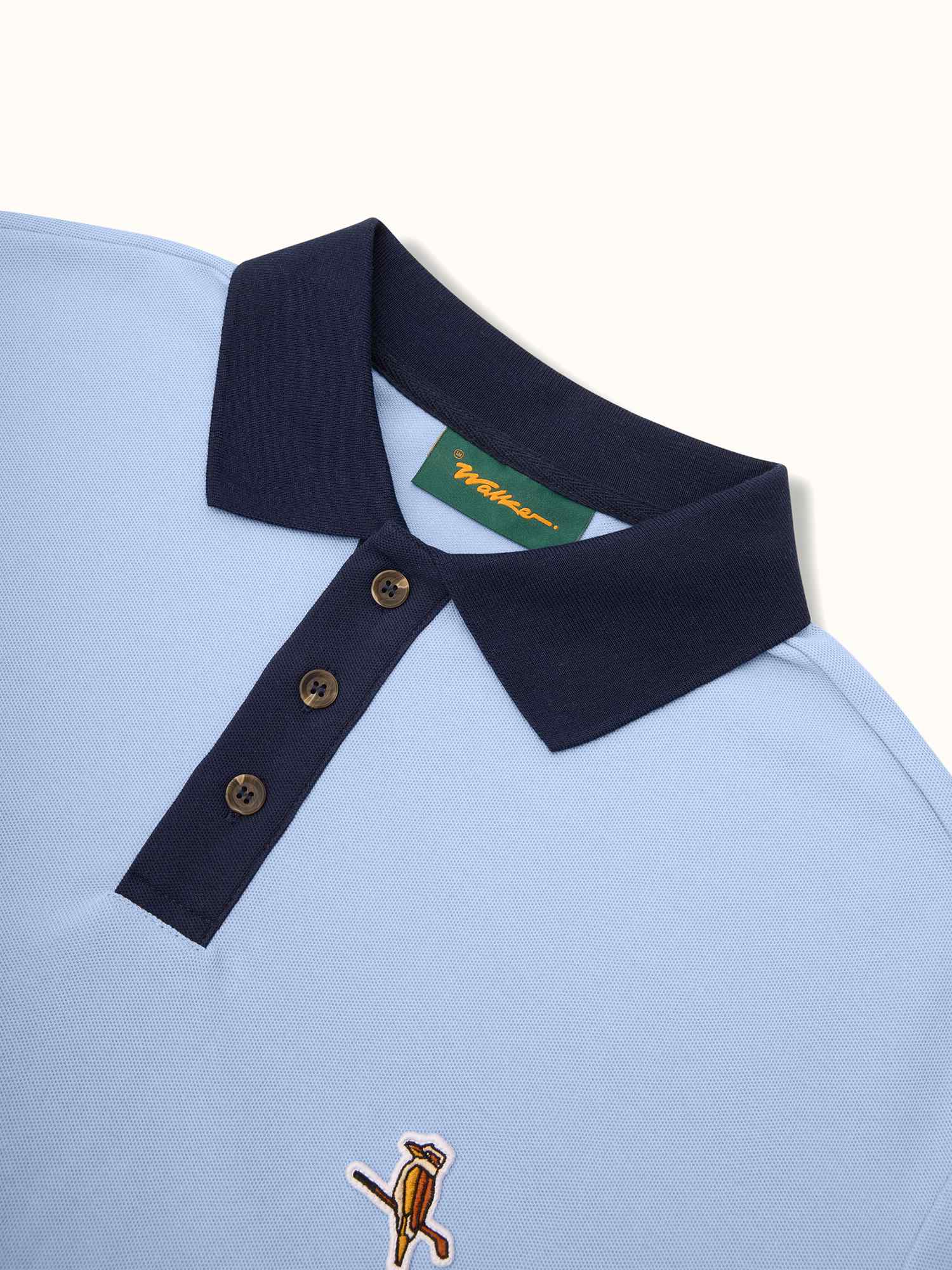 Two Tone Kooka Polo Sky / Navy - Image 3