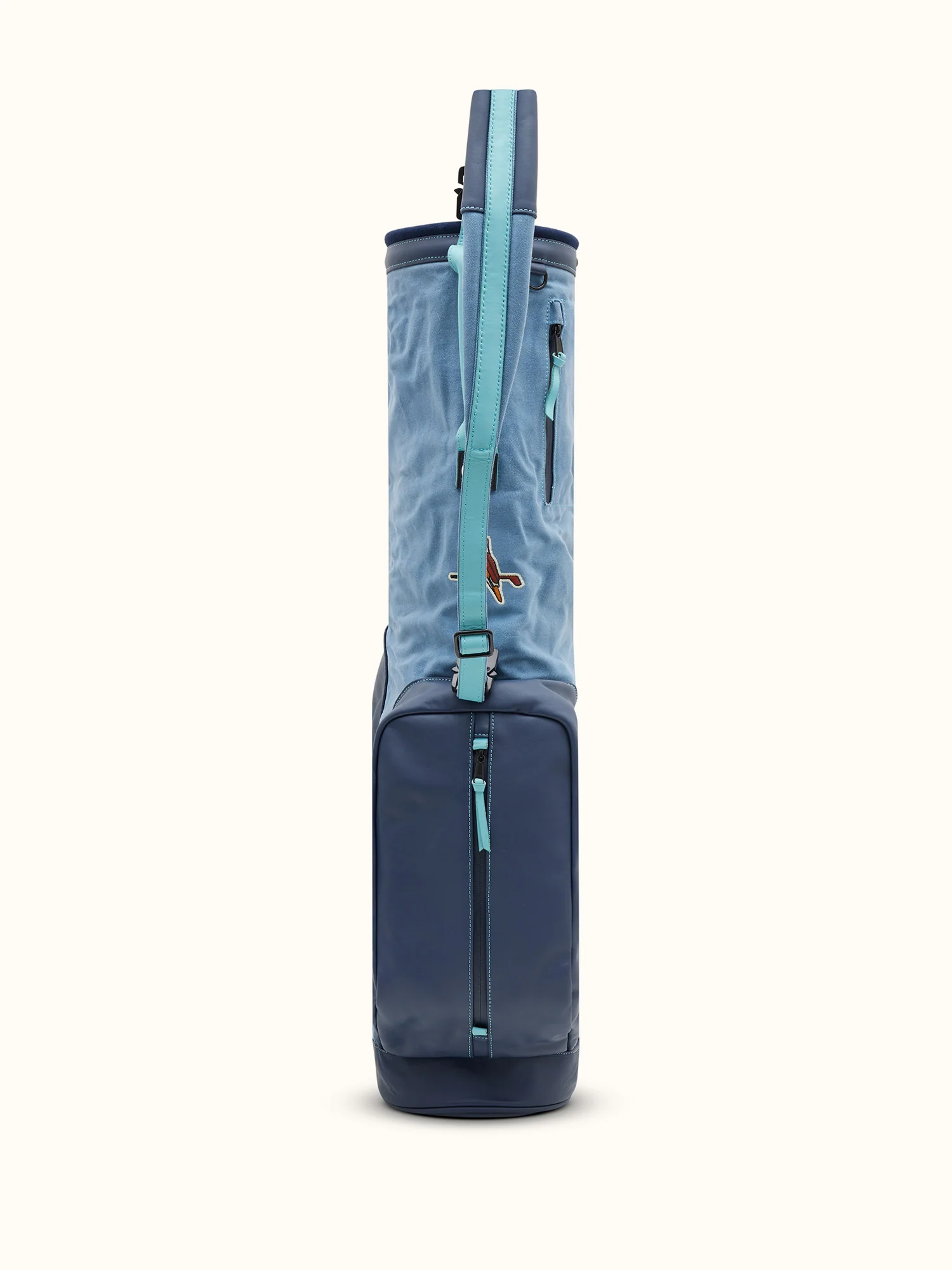 Walker X Hiroki Sunday Bag Blue Waxed Canvas - Image 9