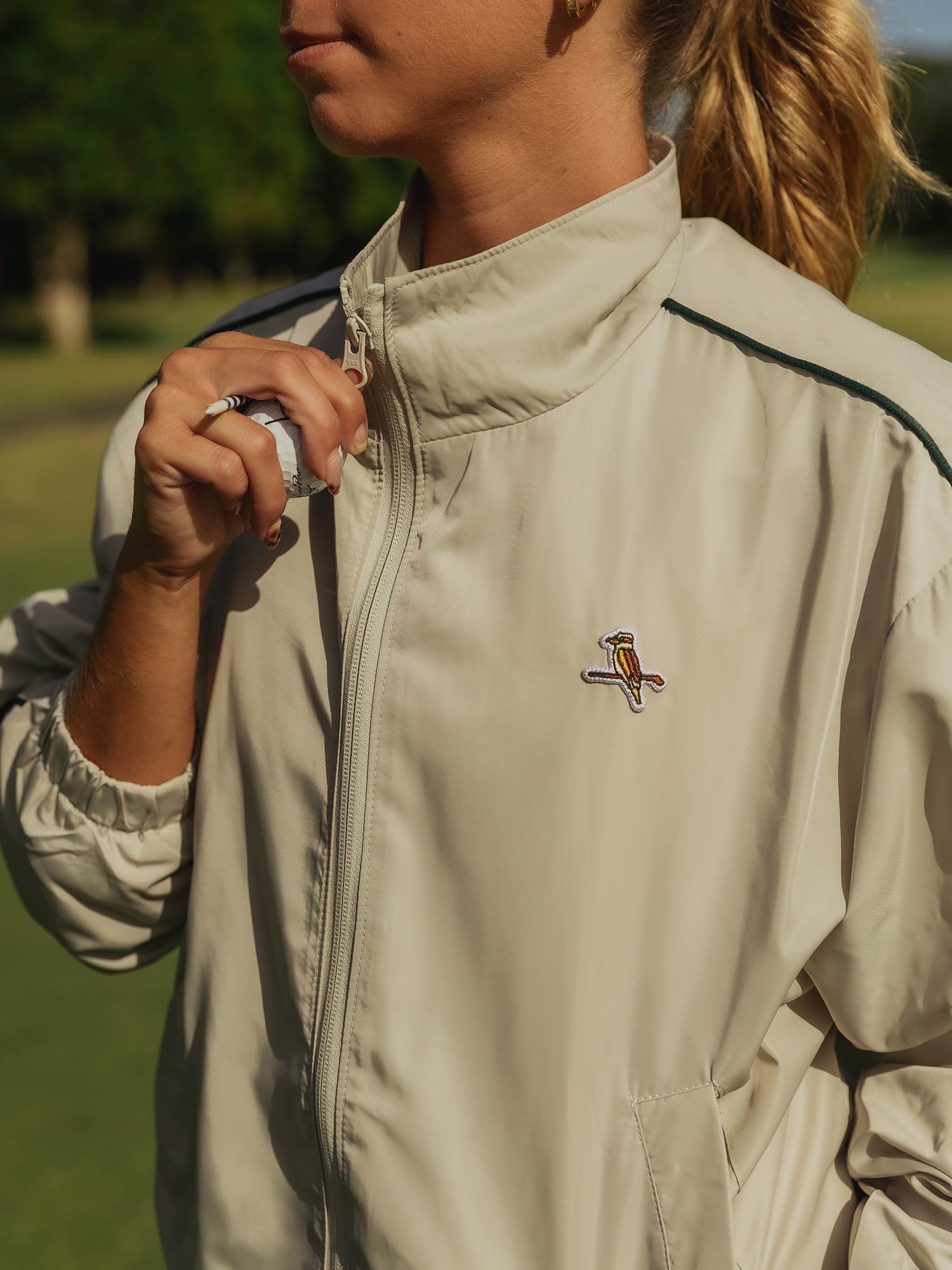 Womens Breaker Jacket Stone - Image 5