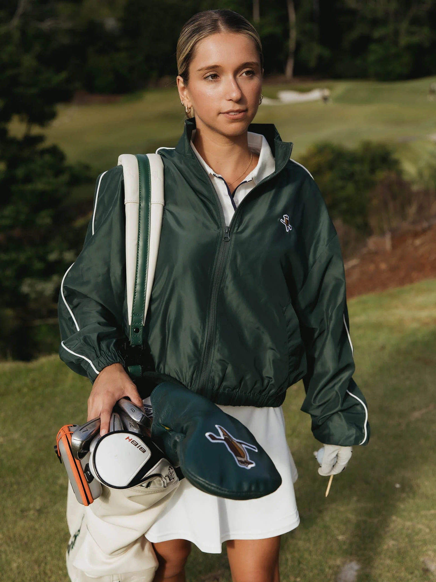 Womens Breaker Jacket Forest - Image 3