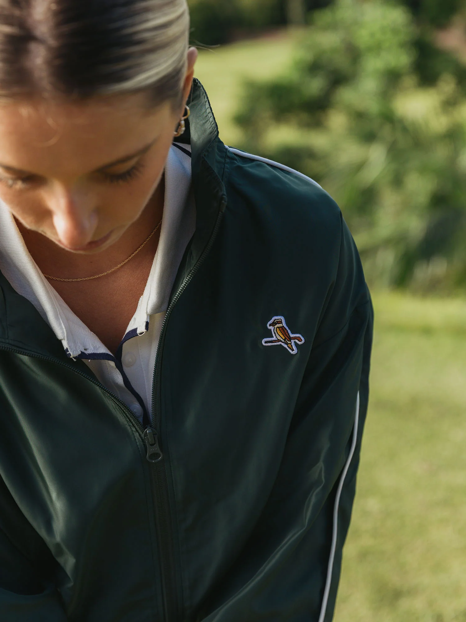 Womens Breaker Jacket Forest - Image 8