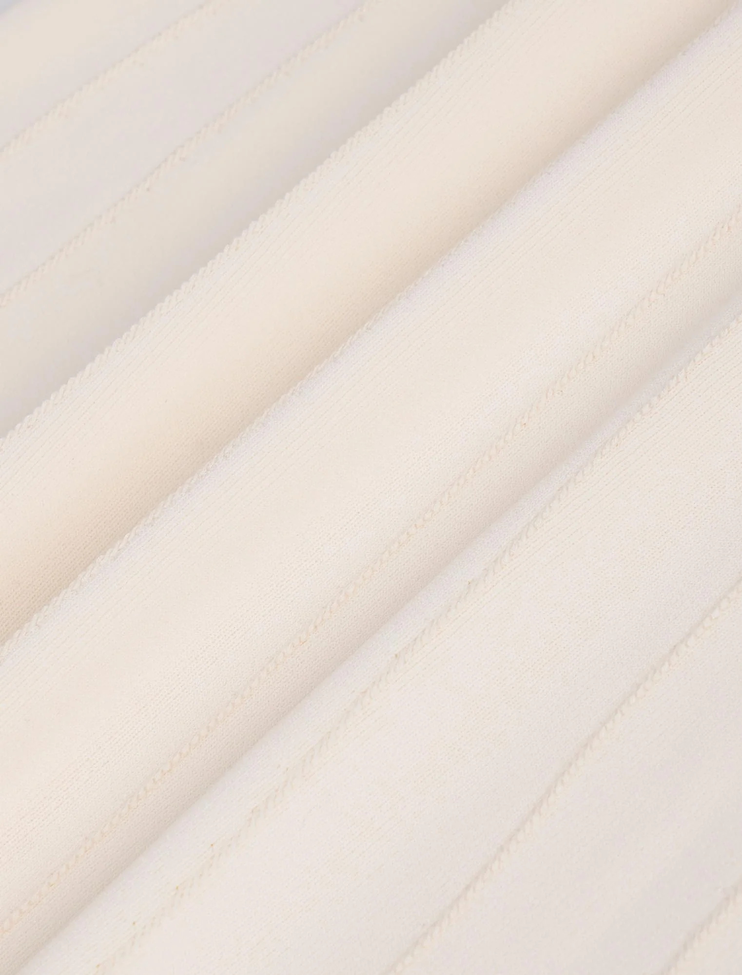 Womens Knitted Clubhouse Dress Cream - Image 7