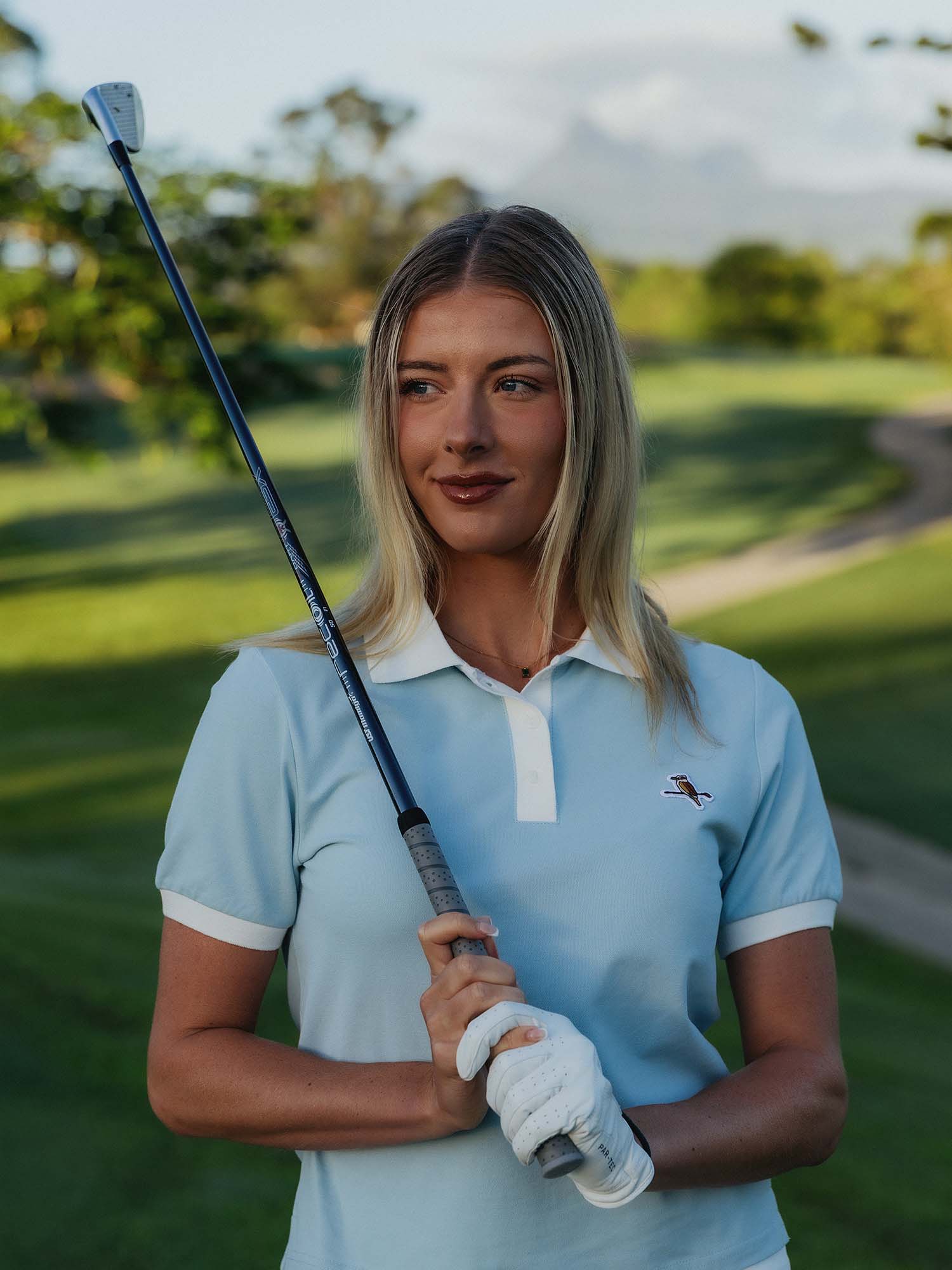 Womens Kooka Polo Powder / White - Image 2