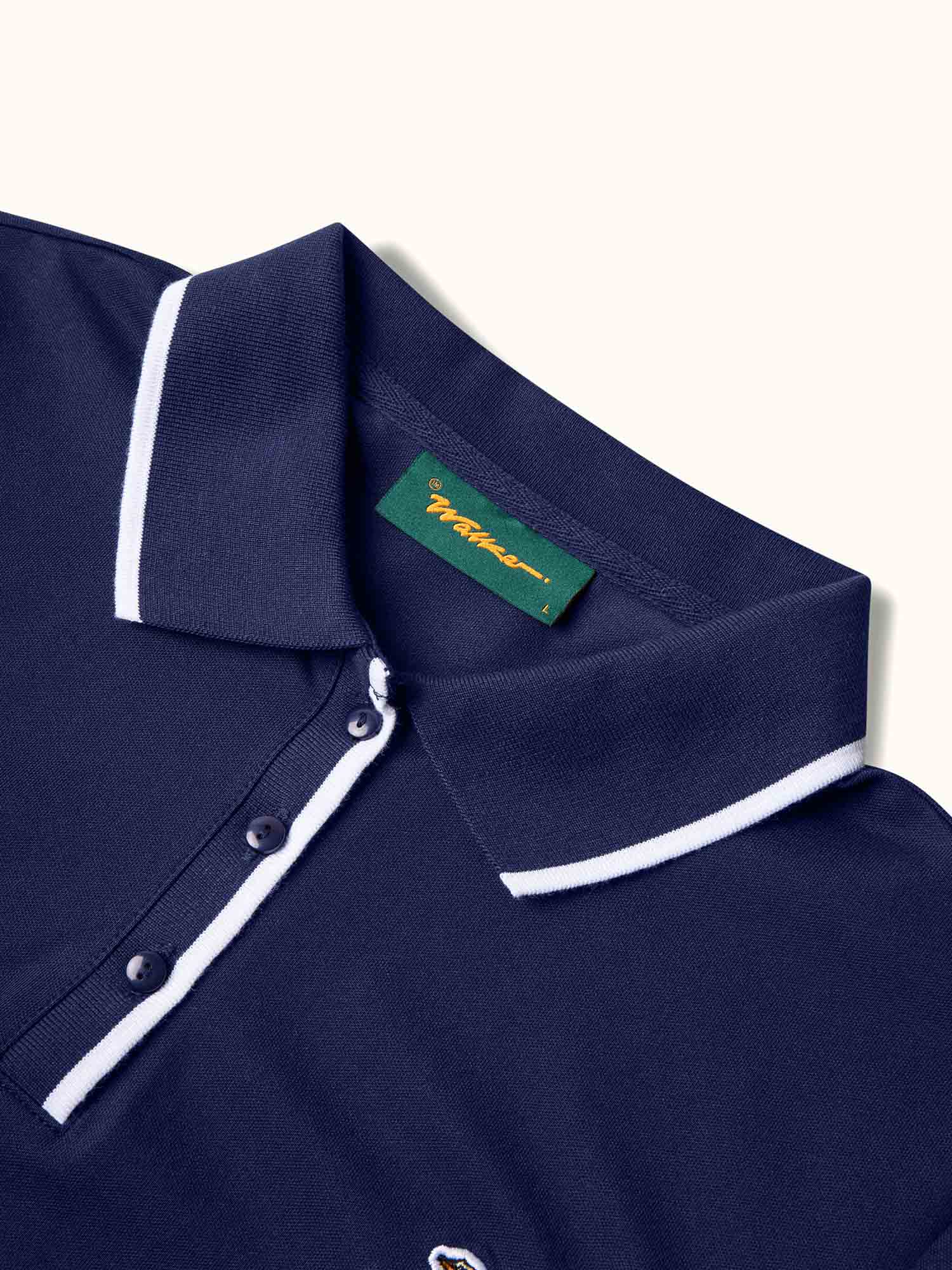 Womens Kooka Polo Navy - Image 4
