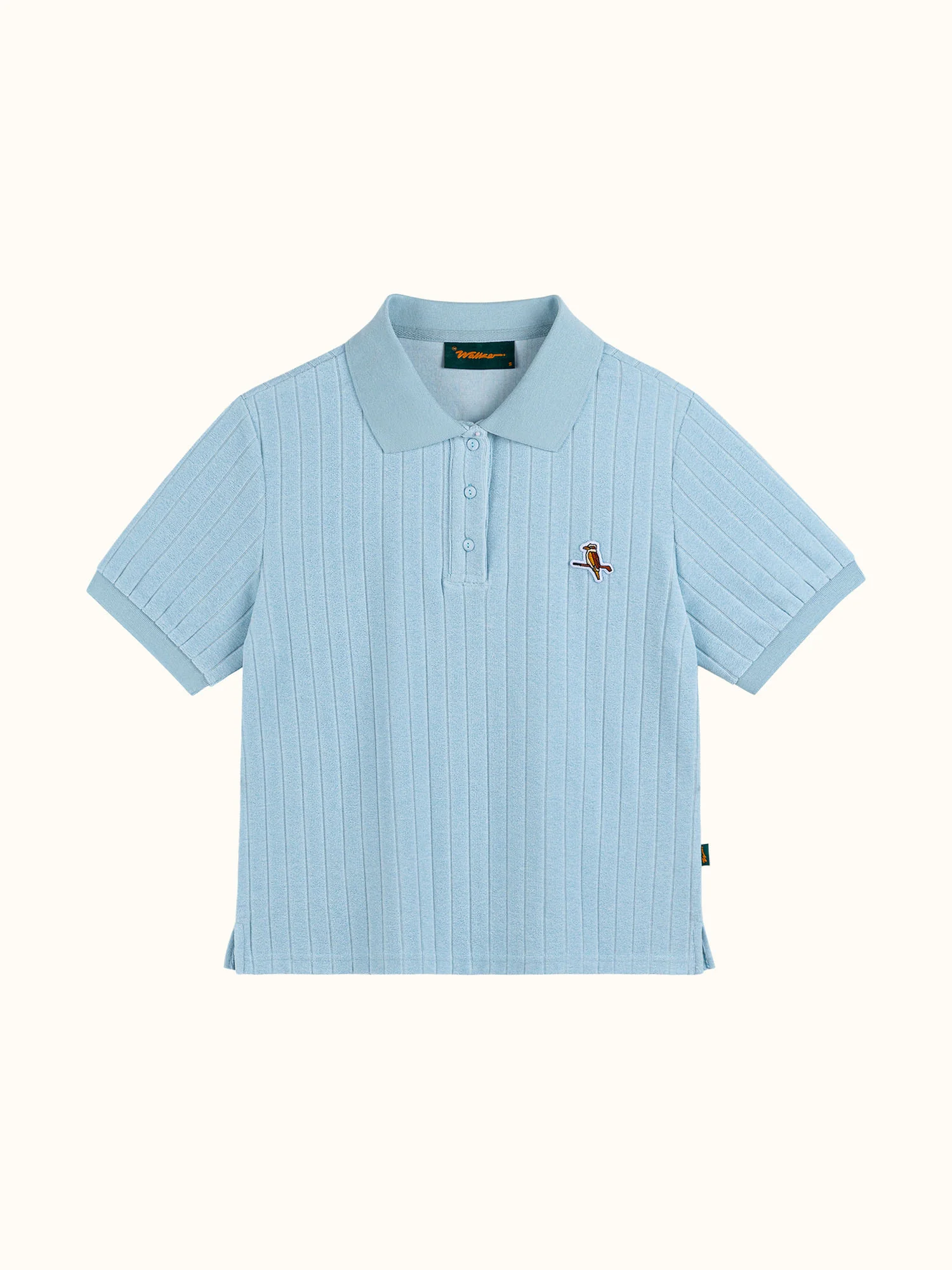 Womens Kooka Terry Polo Powder Blue