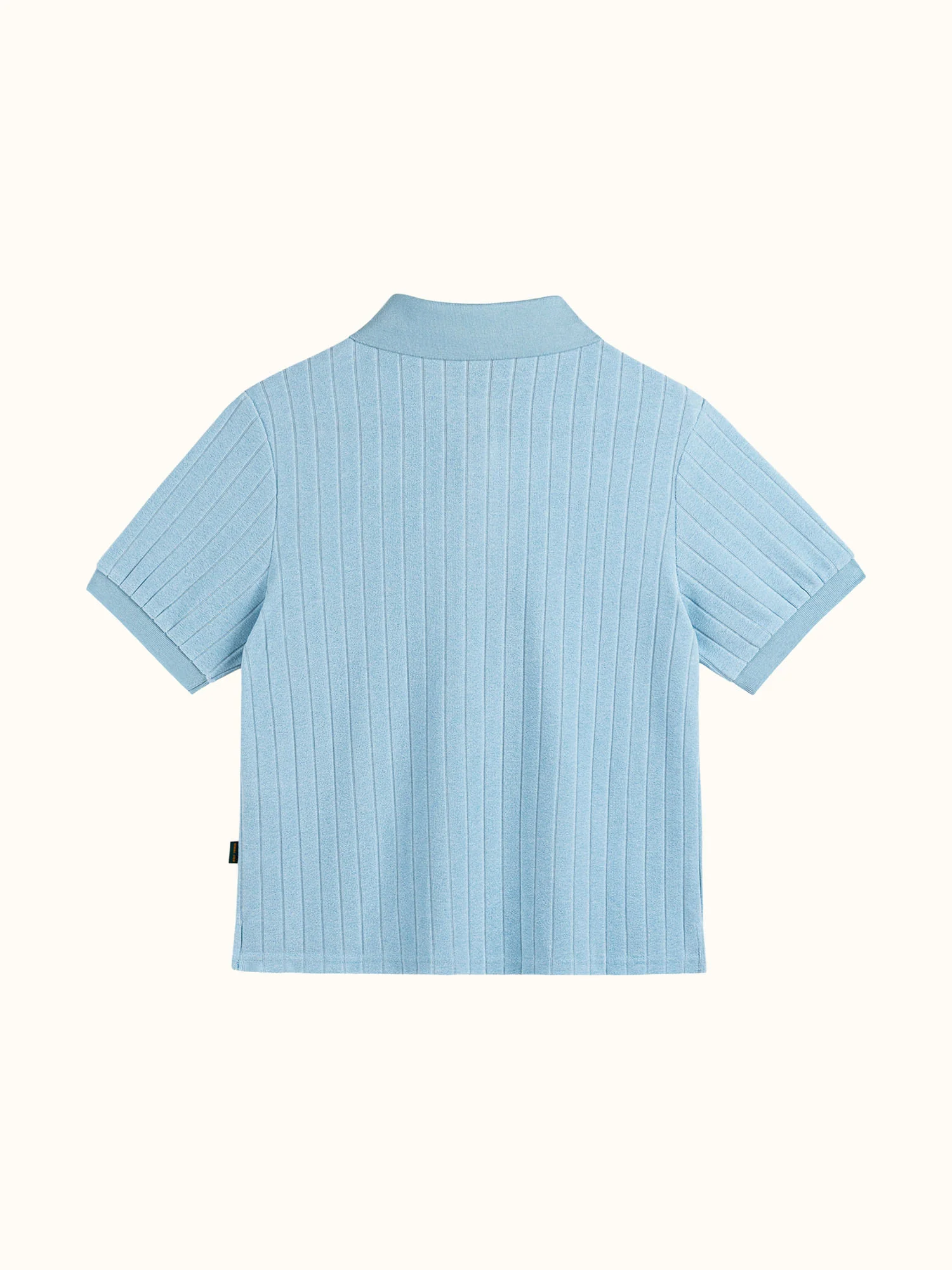 Womens Kooka Terry Polo Powder Blue - Image 6