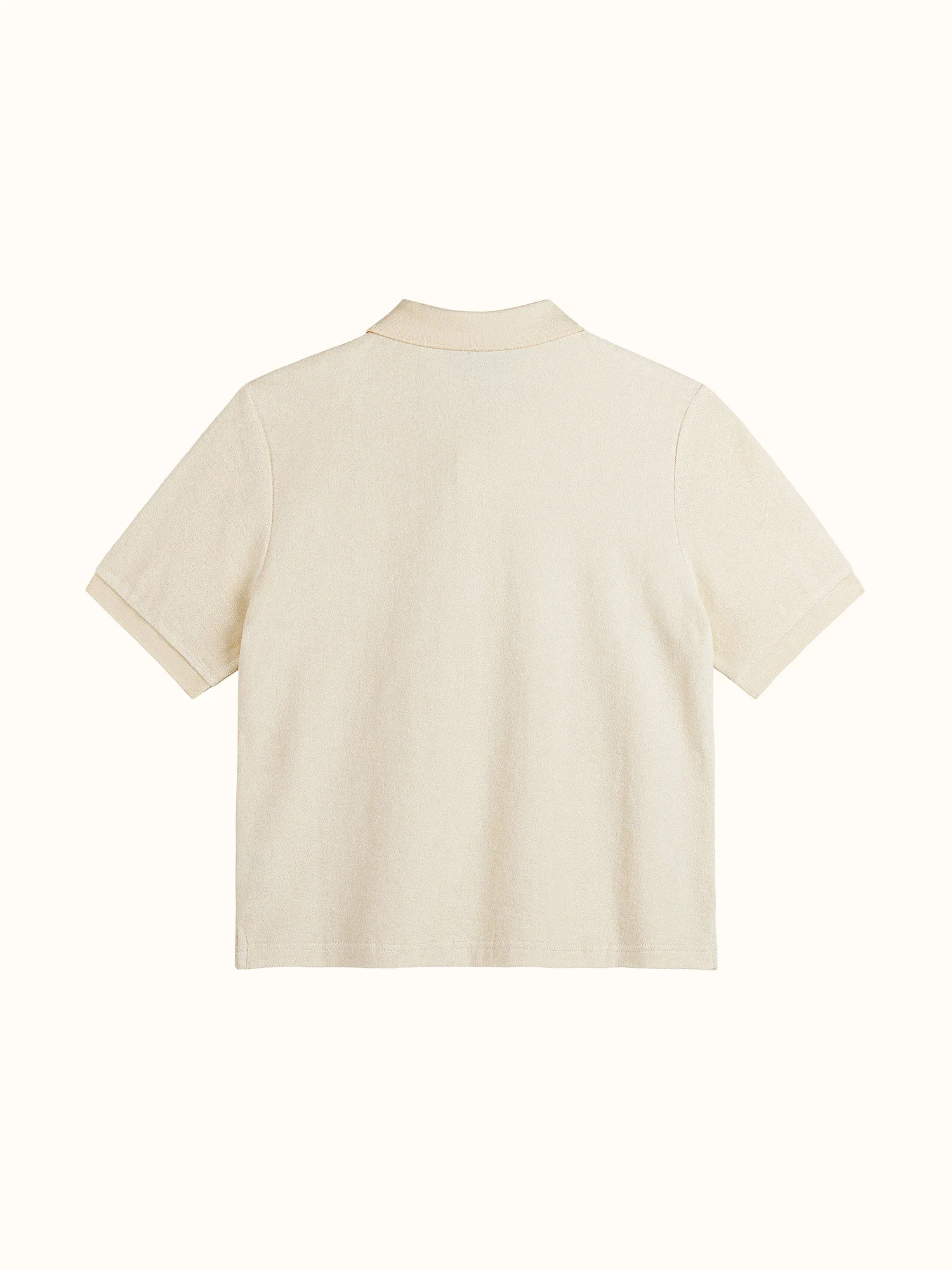 Womens Kooka Terry Polo Vintage White - Image 3