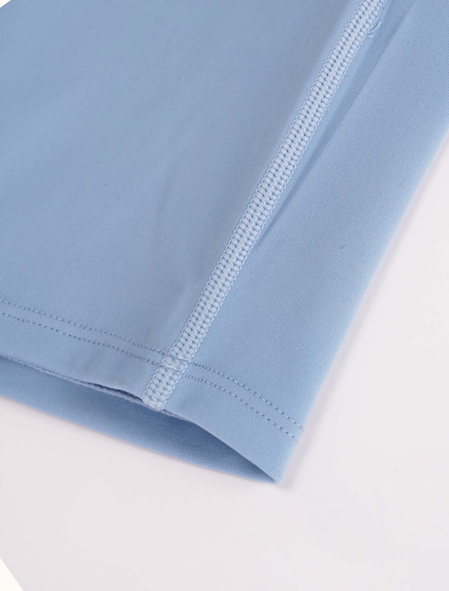 Womens Mock Neck Tank Powder Blue - Image 7
