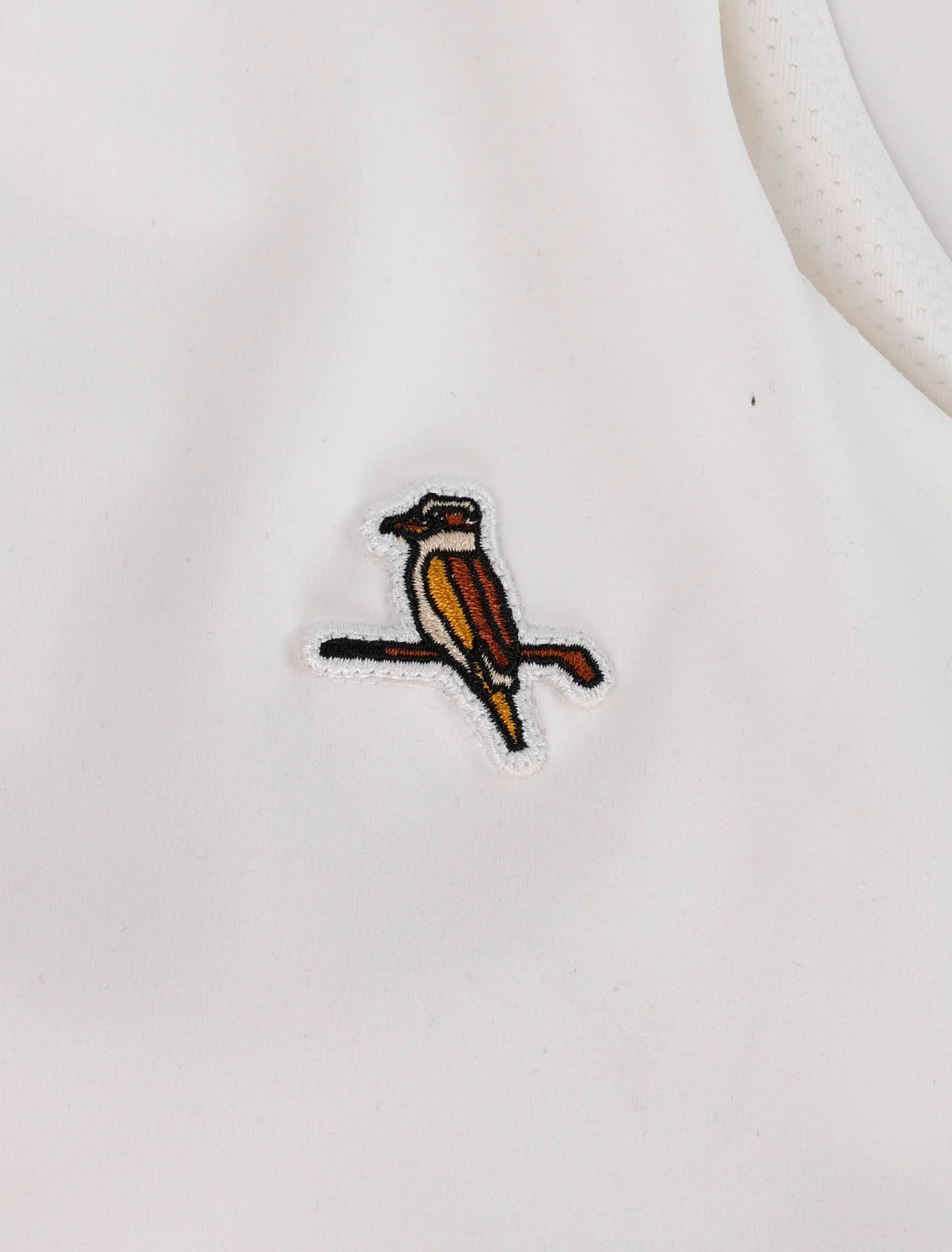 Womens Mock Neck Tank White - Image 4